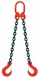 Строп цепной двухветвевой 2СЦ 11.2 т L=7.25м 8 кл на концах захваты 3Т6