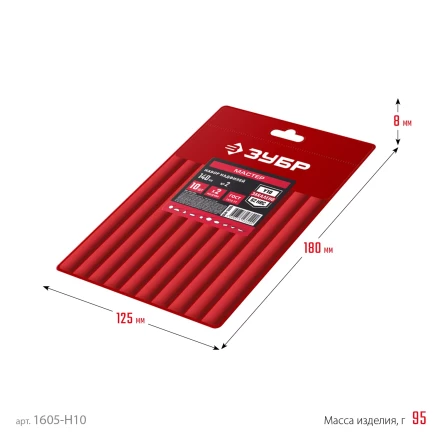 ЗУБР 10 шт, 140 мм, набор надфилей в чехле (1605-H10) купить в Когалыме