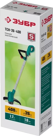 ЗУБР 400 Вт, ш/с 26 см, сетевой триммер (ТСН-26-400) купить в Когалыме