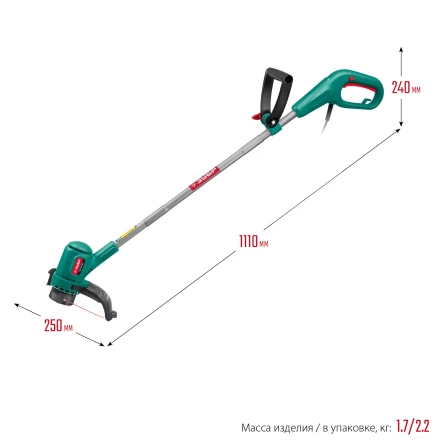 ЗУБР 400 Вт, ш/с 26 см, сетевой триммер (ТСН-26-400) купить в Когалыме