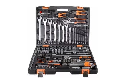 Набор инструментов, 1/2", 1/4", CrV, в кейсе 151 предмет Вихрь 73/6/7/9 купить в Когалыме