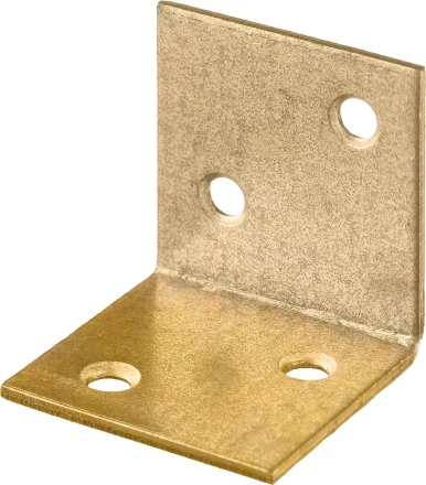 ЗУБР УМШ-2.0, 25 x 25 x 25 x 2 мм, желтый цинк, широкий мебельный уголок (31033-25) купить в Когалыме