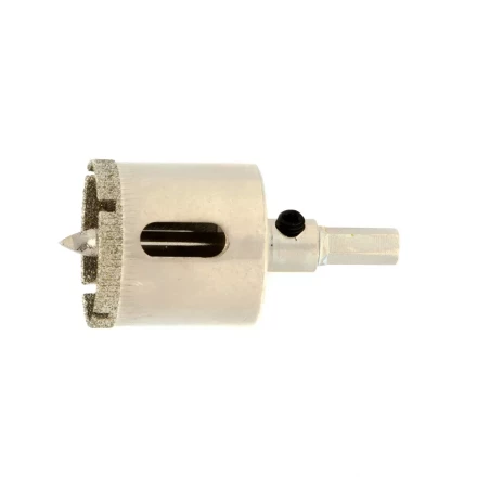 Сверло по керамической плитке и стеклу Сибртех, 30 х 55 мм, шестигранный хвостовик, с центрующим сверлом, 72716 купить в Когалыме