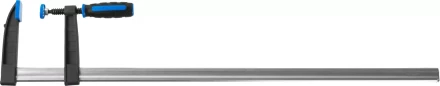 Струбцина ЗУБР "ПРОФЕССИОНАЛ", тип "F", двухкомпонентная ручка, стальная закаленная рейка, 120х800мм 32155-120-800 купить в Когалыме