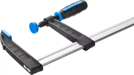 Струбцина ЗУБР "ПРОФЕССИОНАЛ", тип "F", двухкомпонентная ручка, стальная закаленная рейка, 120х800мм 32155-120-800 купить в Когалыме