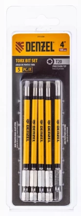 Бита T20x100 мм, 5 шт. Denzel 7711330 купить в Когалыме