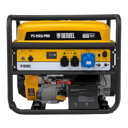 Генератор бензиновый Denzel PS-95EA-PRO, 9,5 кВт, 230 В, 40 л, разъём ATS, эл.старт купить в Когалыме