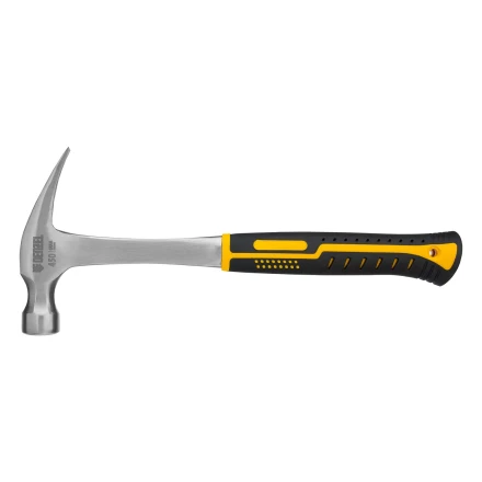 Молоток-гвоздодер 450 г Denzel, цельнометаллический, двухкомпонентная рукоятка, 10423 купить в Когалыме