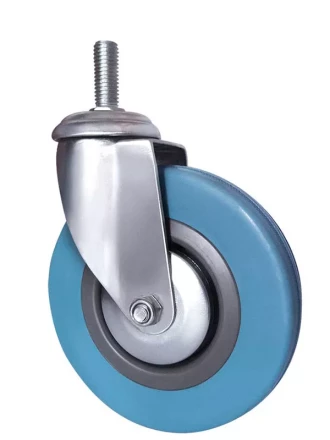 Колесо аппаратное поворотное SCtg 55 125 мм с болтом (зеленое) (F) 1010006 купить в Когалыме