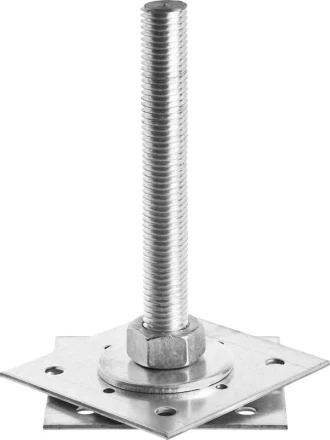 Анкер ЗУБР "МАСТЕР" регулируемый по высоте, 120х200х120мм, М24, 1шт 310265-120-24 купить в Когалыме