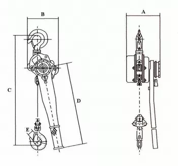 Таль ручная рычажная HSH-C LB г-п 1 тонн H=12 метра купить в Когалыме