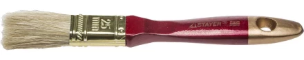 Кисть плоская STAYER "UNIVERSAL-PROFI", светлая натуральная щетина, деревянная ручка, 25мм 0104-025 купить в Когалыме