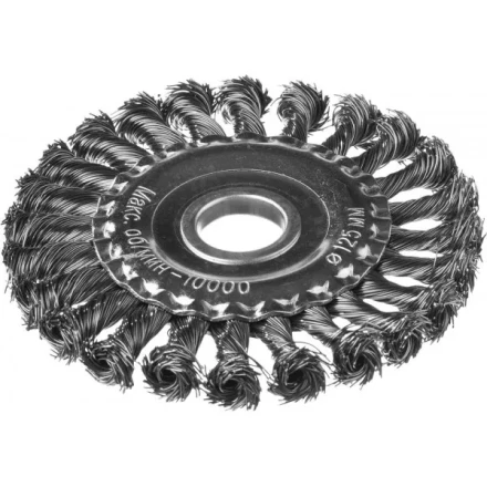 DEXX. Щетка дисковая для УШМ, жгутированная стальная проволока 0,5мм, 125ммх22мм 35100-125 купить в Когалыме