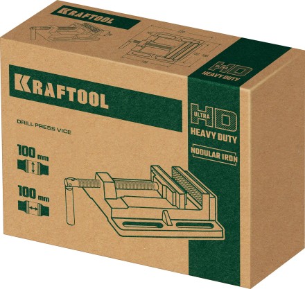 Тиски KRAFTOOL станочные 32715-100 купить в Когалыме