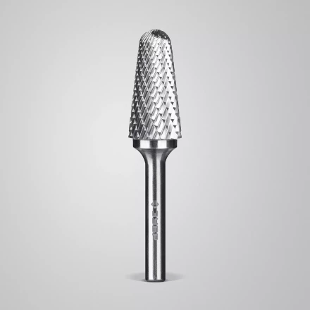 Зубр Твердосплавная борфреза L - конус с закругленным углом 28°, 16 х 33 мм, радиус 4.5 мм (28810-16-33) купить в Когалыме