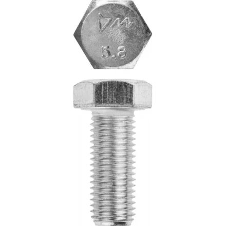 Болт ЗУБР "МАСТЕР" с шестигранной головкой, ГОСТ 7798-70, класс прочности 5.8, оцинкованный, M16x40мм, 5кг 303080-16-040 купить в Когалыме
