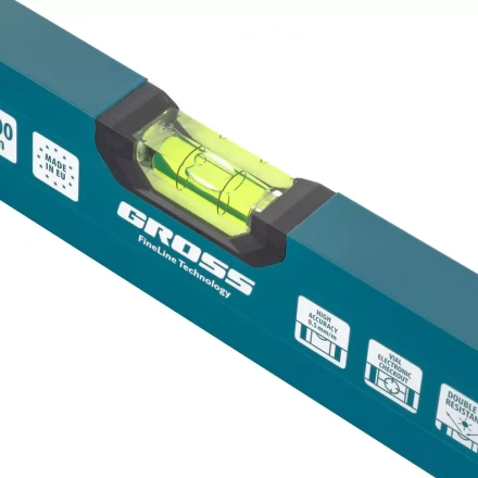 Уровень алюминиевый 2000 мм 2 глазка HanD Werker Gross 33906 купить в Когалыме