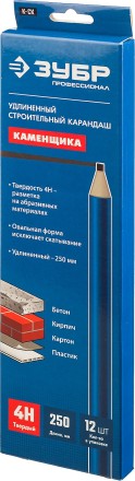 Карандаш разметочный удлиненный каменщика серия ПРОФЕССИОНАЛ купить в Когалыме