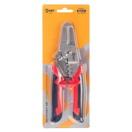 Многофункциональный стриппер КВТ WSS-01 для снятия изоляции с проводов 0.35–6.0 мм (102398) купить в Когалыме