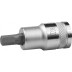 Торцовая бита-головка KRAFTOOL &quot;INDUSTRIE QUALITAT&quot;, материал S2, HEX, сатинированная, 1/2&quot;, H7 27908-07_z01 купить в Когалыме