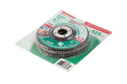 Круг Лепестковый Торцевой (КЛТ) HAMMER КЛТ 1 Ф125х22 Р40 213-016 купить в Когалыме