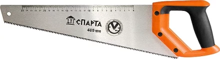 Ножовка по дереву 400 мм 7-8 TPI зуб-2D каленый зуб линейка двухкомпонентная рукоятка SPARTA 235015 купить в Когалыме