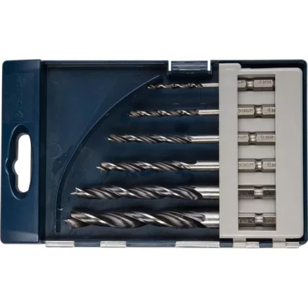 ЗУБР "ЭКСПЕРТ". Набор сверл по дереву, М-образная заточка, шестигранный хвостовик 1/4", 6шт, 3-4-5-6-8-10 мм 29423-H6 купить в Когалыме