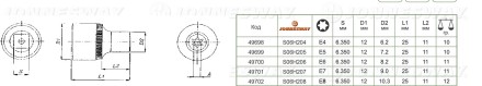 Торцевая головка 1/4&quot;DR внешний TORX Е-6 S06H206  Jonnesway 49700 купить в Когалыме