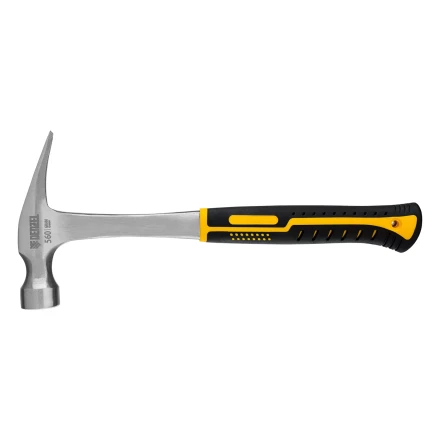 Молоток-гвоздодер 560 г Denzel 10424, цельнометаллический, двухкомпонентная рукоятка купить в Когалыме