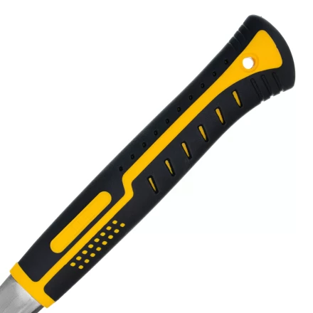 Молоток-гвоздодер 560 г Denzel 10424, цельнометаллический, двухкомпонентная рукоятка купить в Когалыме