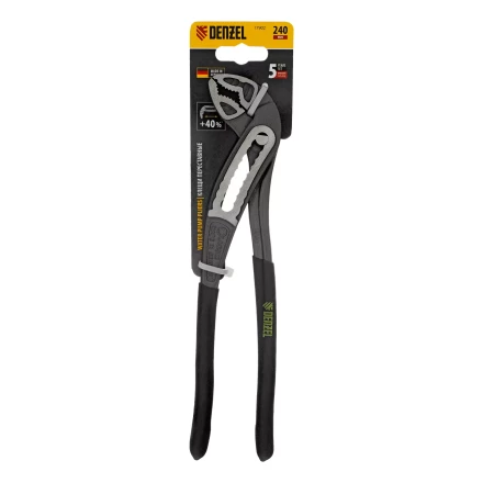 Клещи переставные Denzel 17902, обливные рукоятки, 240 мм купить в Когалыме