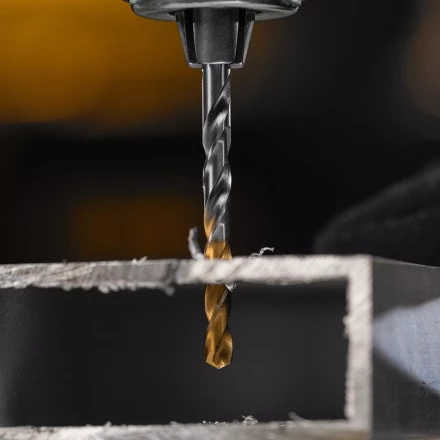 Сверло спиральное по металлу Denzel 4,2 x 75 мм, Р6М5, Golden Tip, 718230 купить в Когалыме