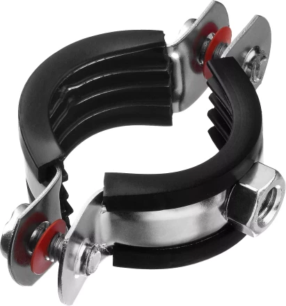 Хомут трубный с гайкой, оцинкованный, 1", 9шт, ЗУБР Мастер 37850-32-37 37850-32-37 купить в Когалыме