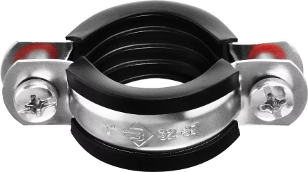 Хомут трубный с гайкой, оцинкованный, 1", 9шт, ЗУБР Мастер 37850-32-37 37850-32-37 купить в Когалыме