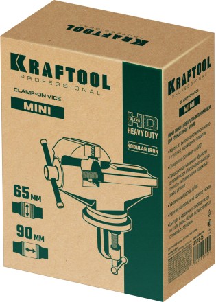 Тиски KRAFTOOL MINI настольные 32713-75 купить в Когалыме