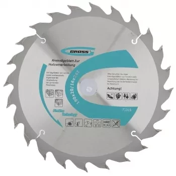 Пильный диск по дереву 190 x 20/16 x 24Т GROSS 73315 купить в Когалыме