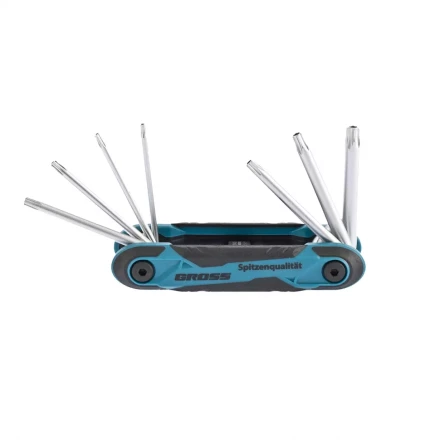 Набор ключей имбусовых Tamper-Torx TT10-TT40 CrV складные 7 шт Gross 16413 купить в Когалыме