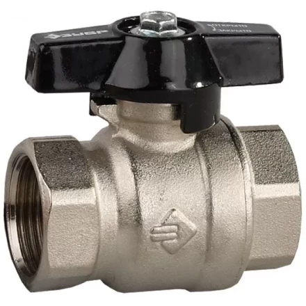 Кран шаровой ЗУБР полнопроходной "мама-мама", бабочка, хромиров латунь, 1/2" 4-51323-C-1/2 купить в Когалыме