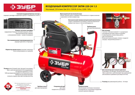Компрессор воздушный ЗКПМ-220-24-1.5 серия МАСТЕР купить в Когалыме