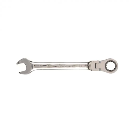 Ключ комбинированный трещоточный Matrix 15 мм шарнирный зеркальный хром 14828 купить в Когалыме