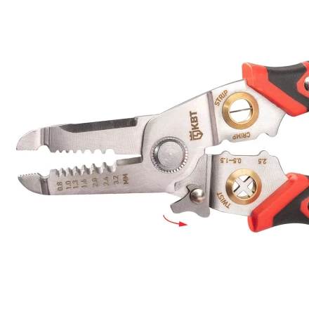 Многофункциональный стриппер КВТ WSS-02 для снятия изоляции с проводов 0.5–6.0 мм (102399) купить в Когалыме