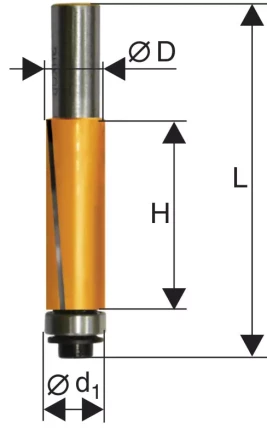 Фреза кромочная прямая ф19х256мм хв 12мм 10528 купить в Когалыме