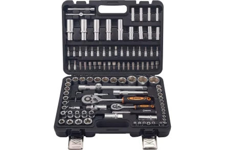 Набор инструментов, 1/2", 1/4", в кейсе 108 предм Вихрь 73/6/7/15 купить в Когалыме