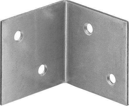 ЗУБР УМШ-1.5, 40 x 40 x 40 x 1.5 мм, белый цинк, широкий мебельный уголок (31034-40) купить в Когалыме