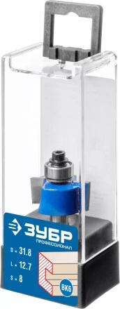 ЗУБР 31.8 x 12.7 мм, хвостовик 8 мм, фреза фальцевая, Профессионал (28758-31.8) купить в Когалыме