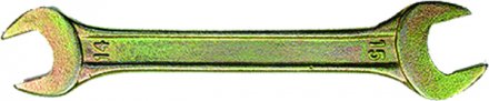 Ключ рожковый 6 х 7 мм желтый цинк СИБРТЕХ 14301 купить в Когалыме