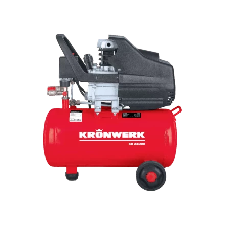 Компрессор воздушный Kronwerk KD 24/200, 1,5 кВт, 198 л/мин, 24 л, 58041 купить в Когалыме