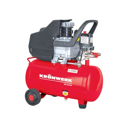 Компрессор воздушный Kronwerk KD 24/200, 1,5 кВт, 198 л/мин, 24 л, 58041 купить в Когалыме