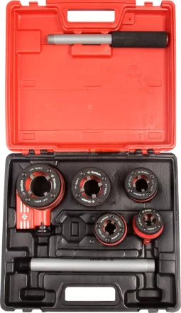 Набор ЗУБР "ЭКСПЕРТ" №5 резьбонарезной трубный в пластмассовом боксе, 3/8" - 1 1/4", 6 предметов 28270-H5 купить в Когалыме