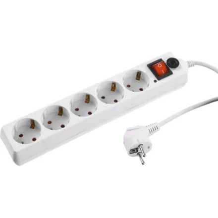 Сетевой фильтр STAYER "MASTER" электрический, 5 гнезд, макс. мощн. 2200 Вт, 3м 55066-3 купить в Когалыме